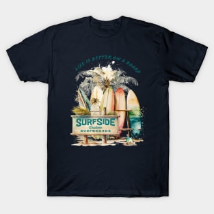 Surfboards and Summer T-Shirt